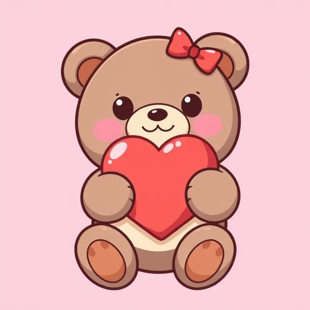 teddy bear with heart